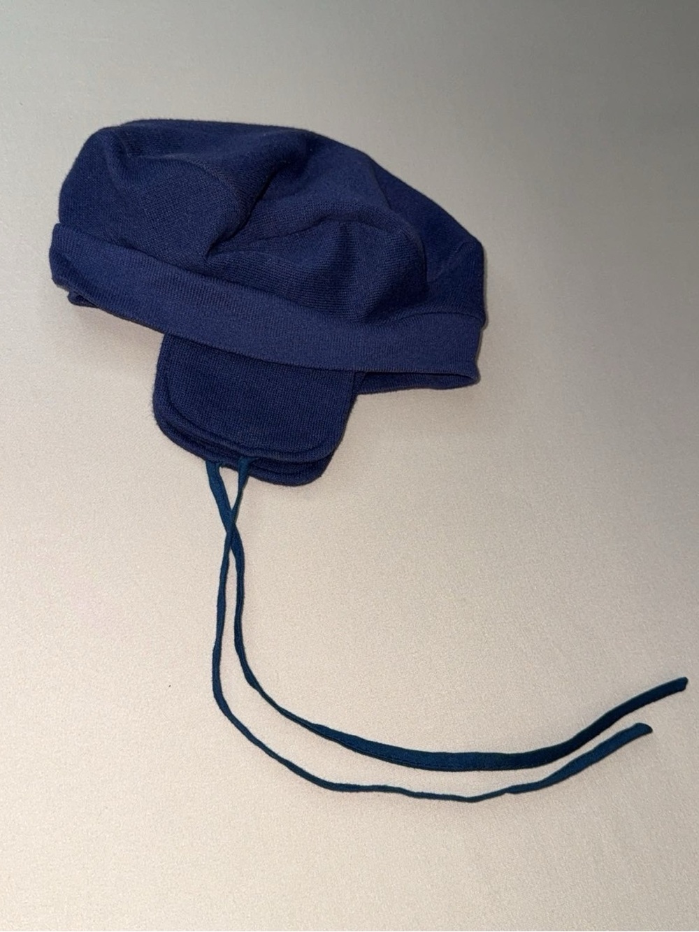 Vintage Mufflings by Schwab Blue Trapper Newsboy Earflap Hat Toddler Boy 18M